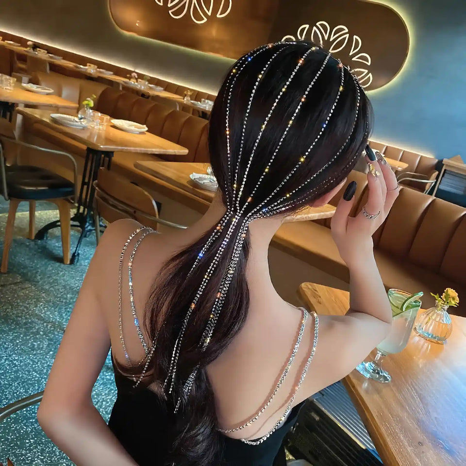 Rhinestone Diamond Design Headband Exquisite for Women