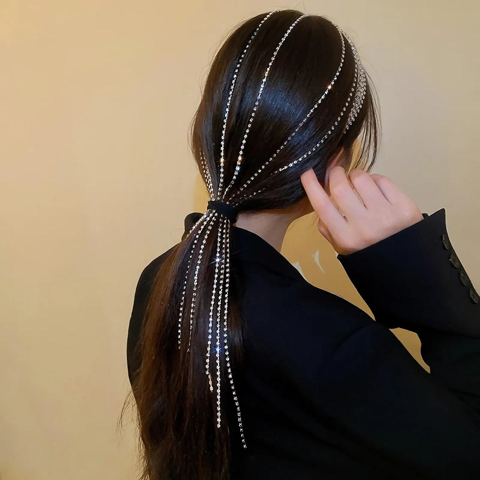 Rhinestone Diamond Design Headband Exquisite for Women