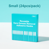 Reusable Earwax Removal Adhesive Swabs  24pcs Pack